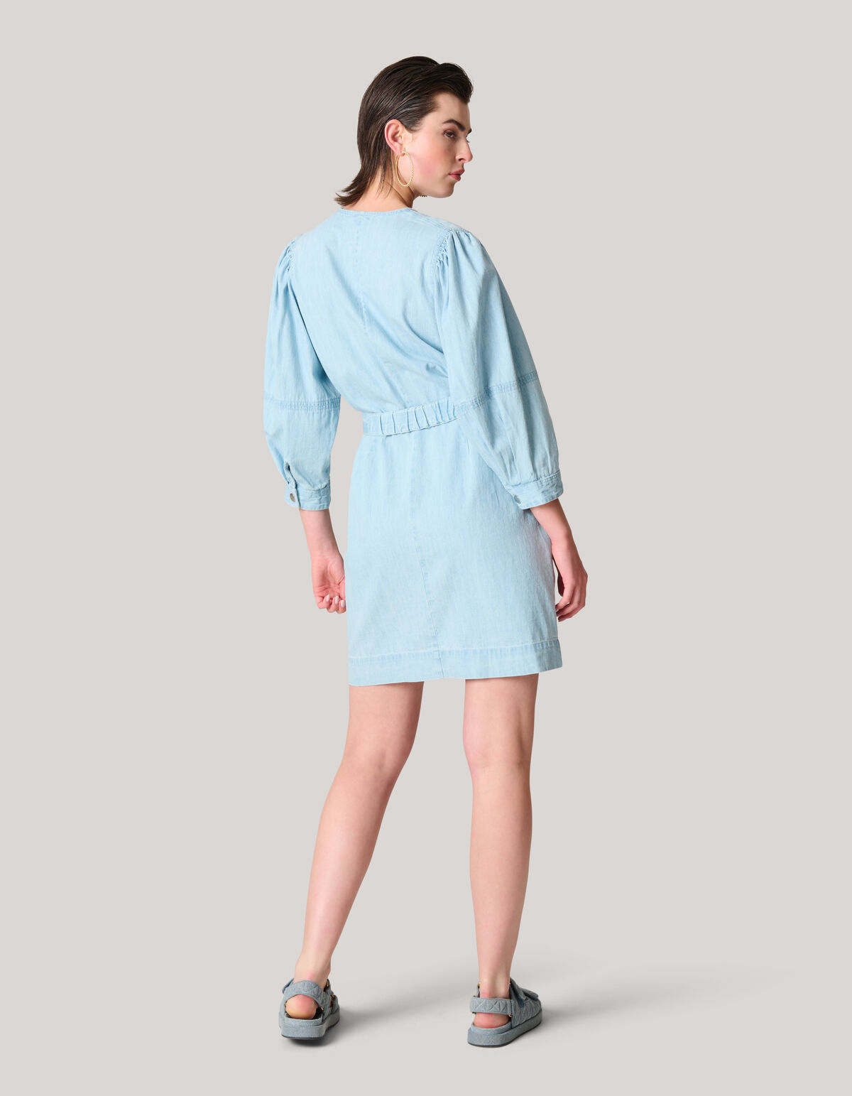 Denim Minikleid Hellblau SHOEBY WOMEN