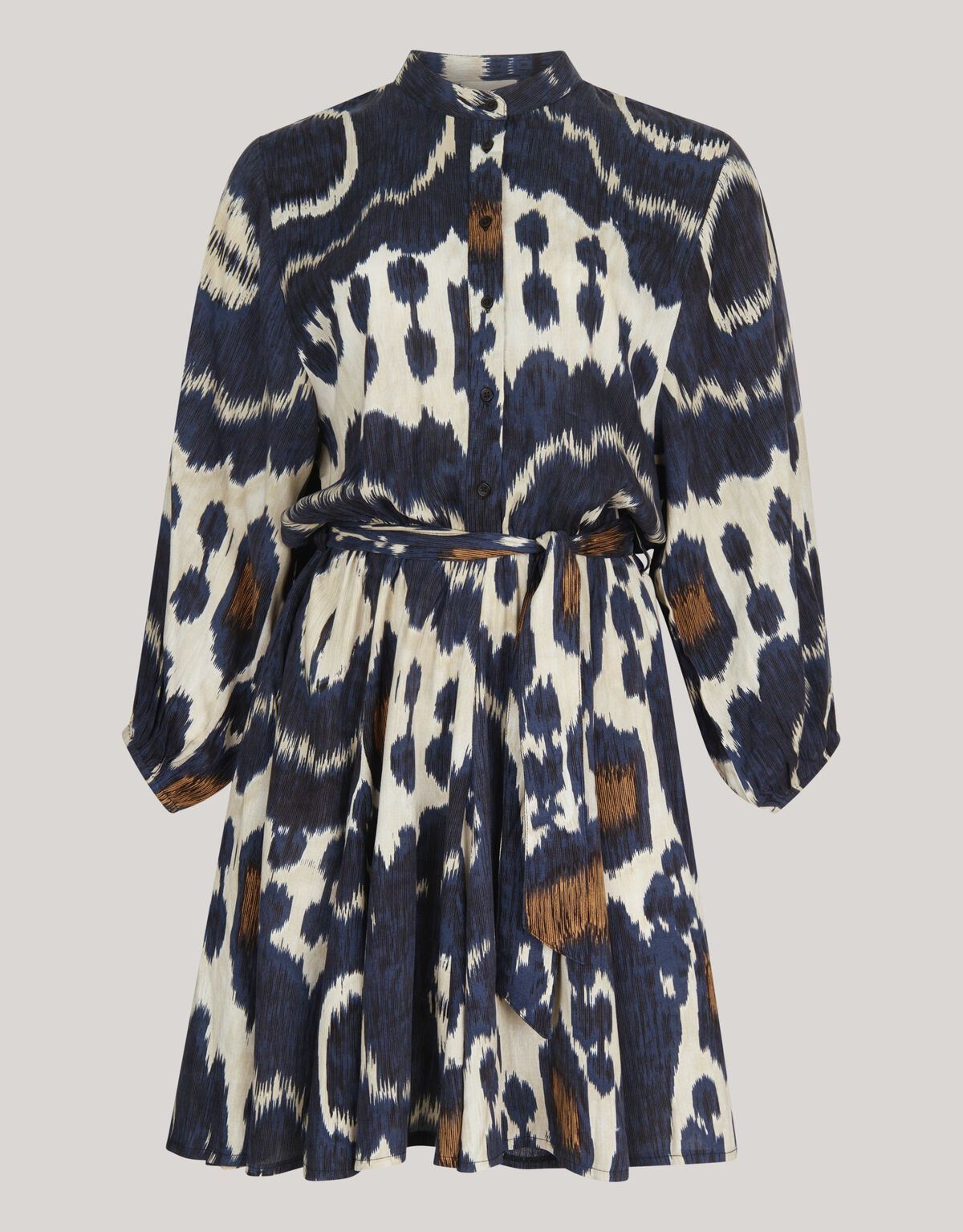 Bedrucktes Kleid Dunkelblau SHOEBY WOMEN