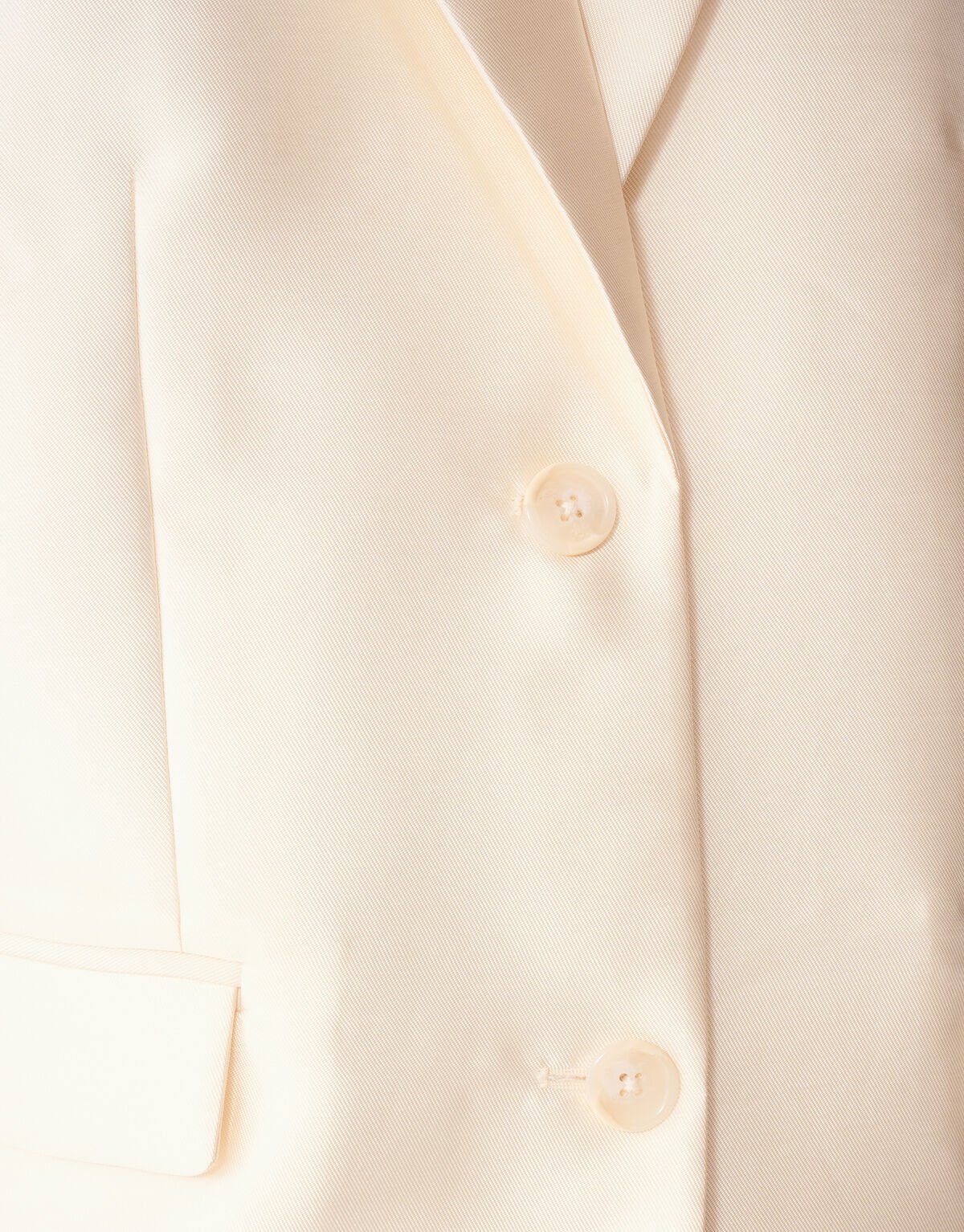 Oversized-Blazer ohne &Auml;rmel, gebrochenes Wei&szlig; SHOEBY WOMEN