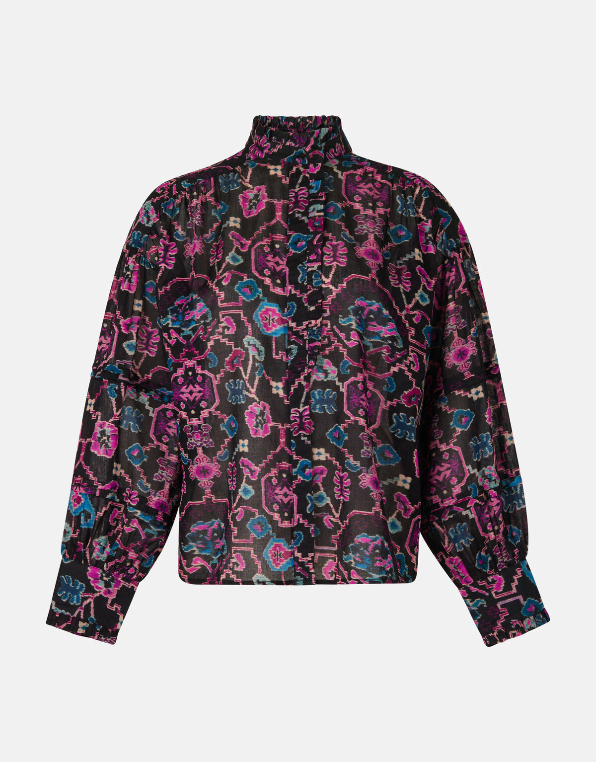 Bluse mit grafischem Druck Schwarz SHOEBY WOMEN