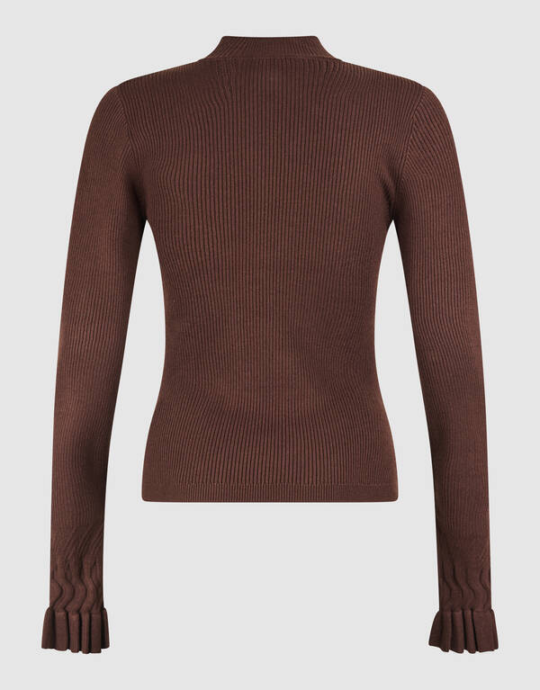 Frill Top Dunkelbraun SHOEBY WOMEN