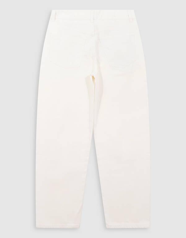 Barrel Fit Jeans Wei&szlig; SHOEBY WOMEN