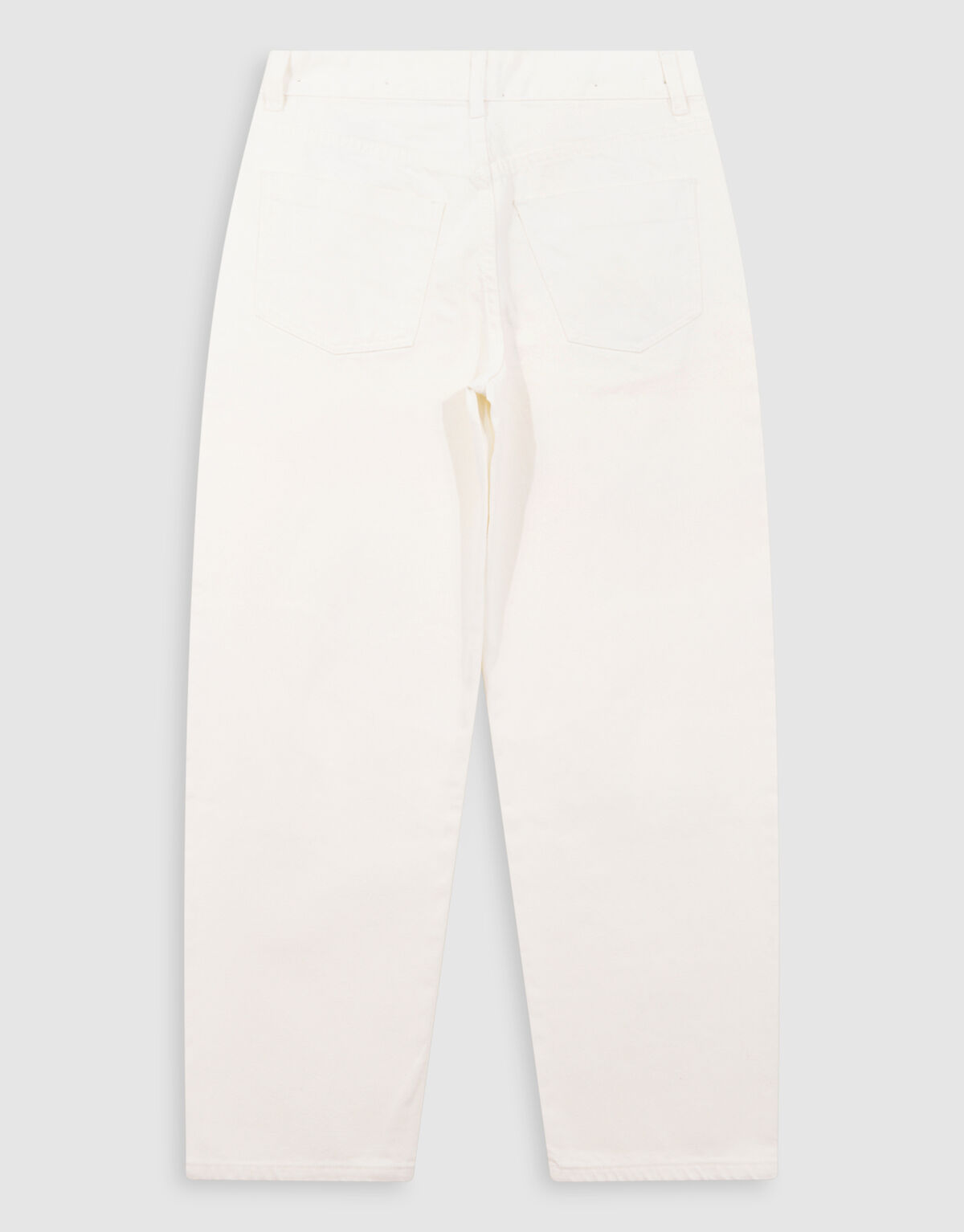 Barrel Fit Jeans Wei&szlig; SHOEBY WOMEN