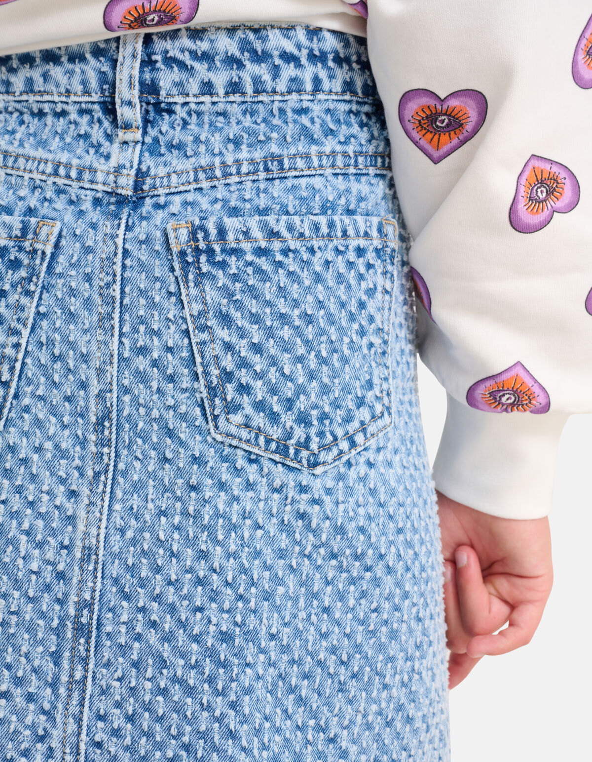 Strukturierter Jeansrock gebleicht SHOEBY GIRLS