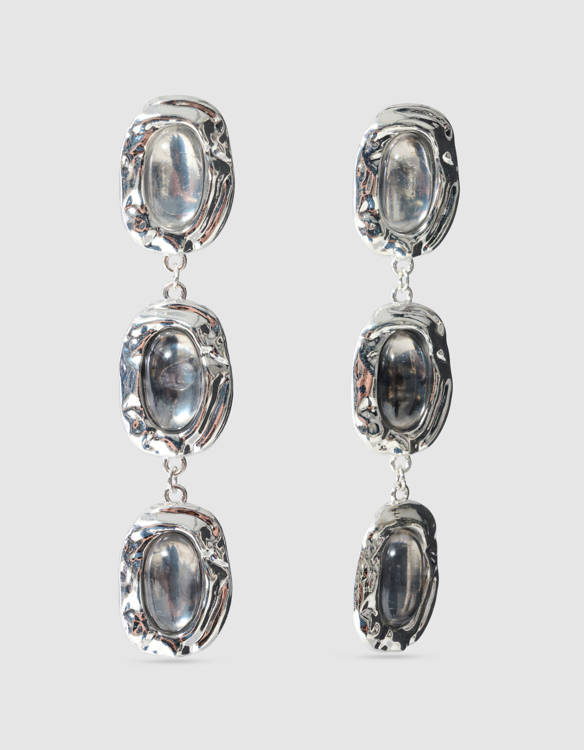 Triple Stone Oorbellen Zilver SHOEBY ACCESSOIRES