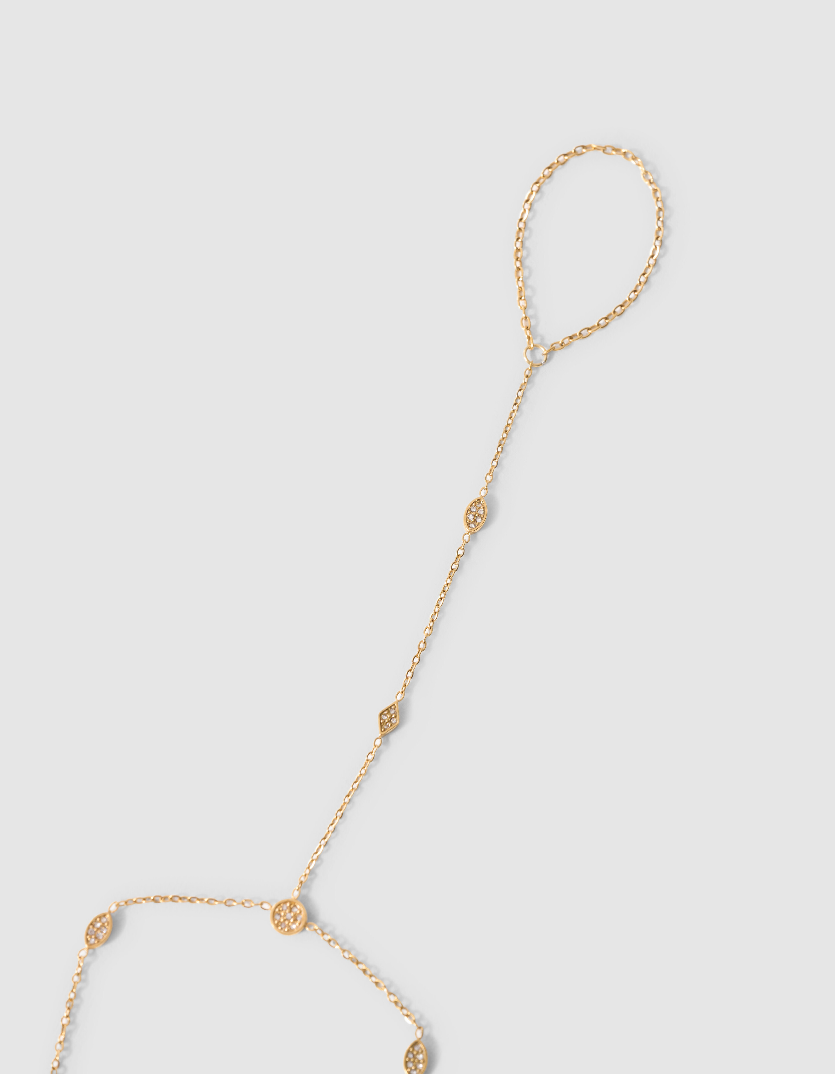 Augenf&ouml;rmige Handkette Gold SHOEBY ACCESSOIRES