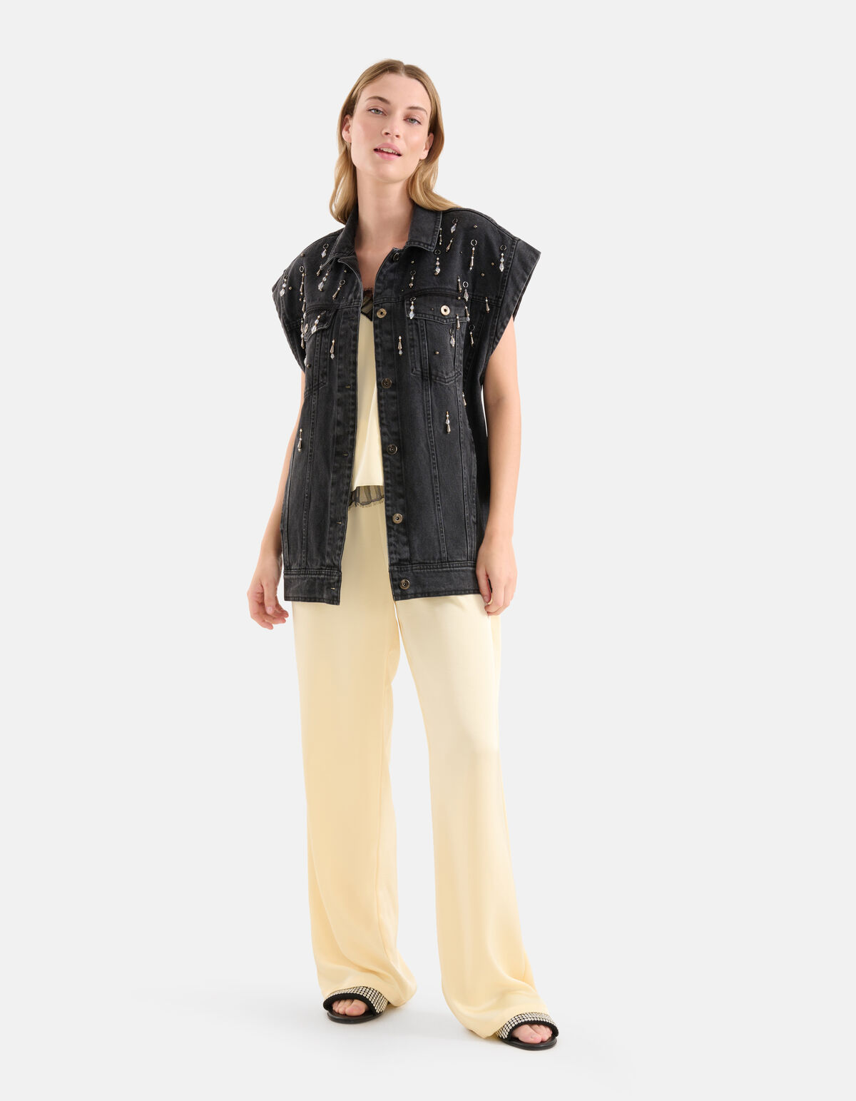 Rocky Denim Gilet Grau SHOEBY WOMEN