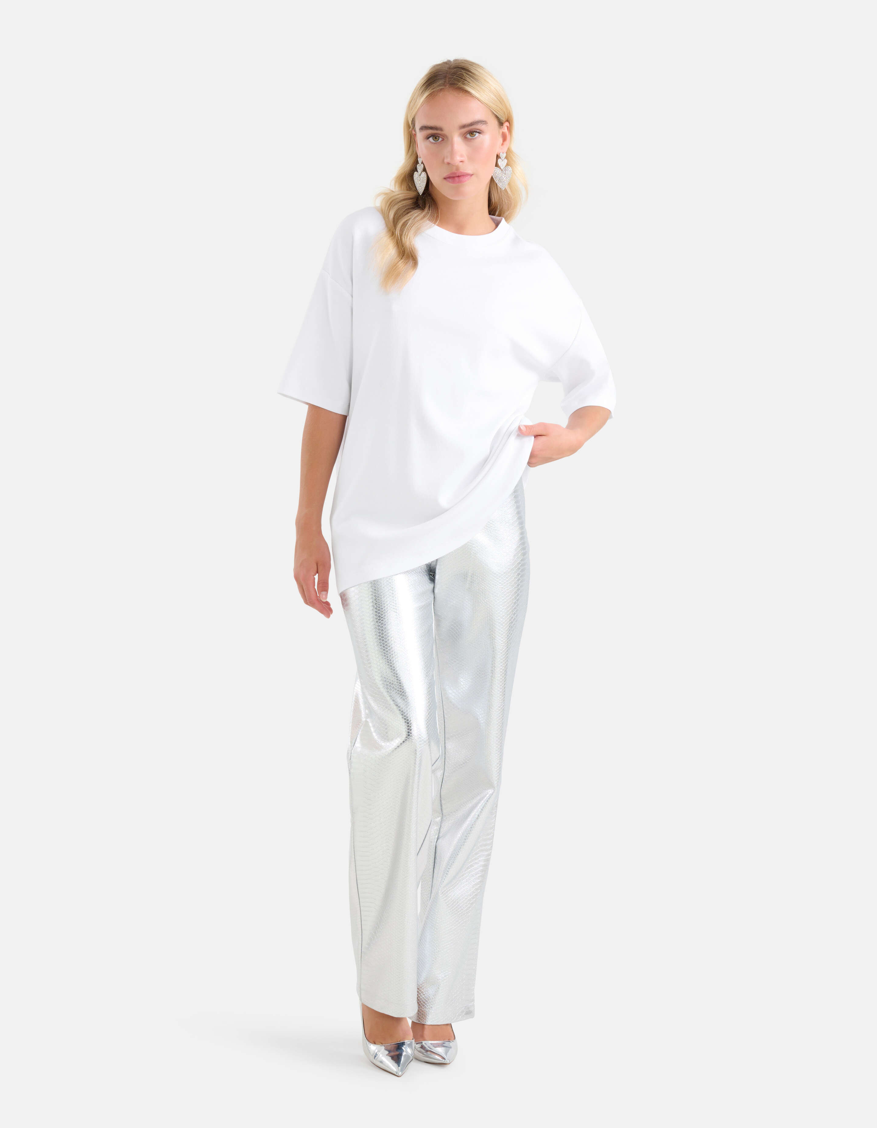 Übergroßes T-shirt Weiß von Monica SHOEBY WOMEN