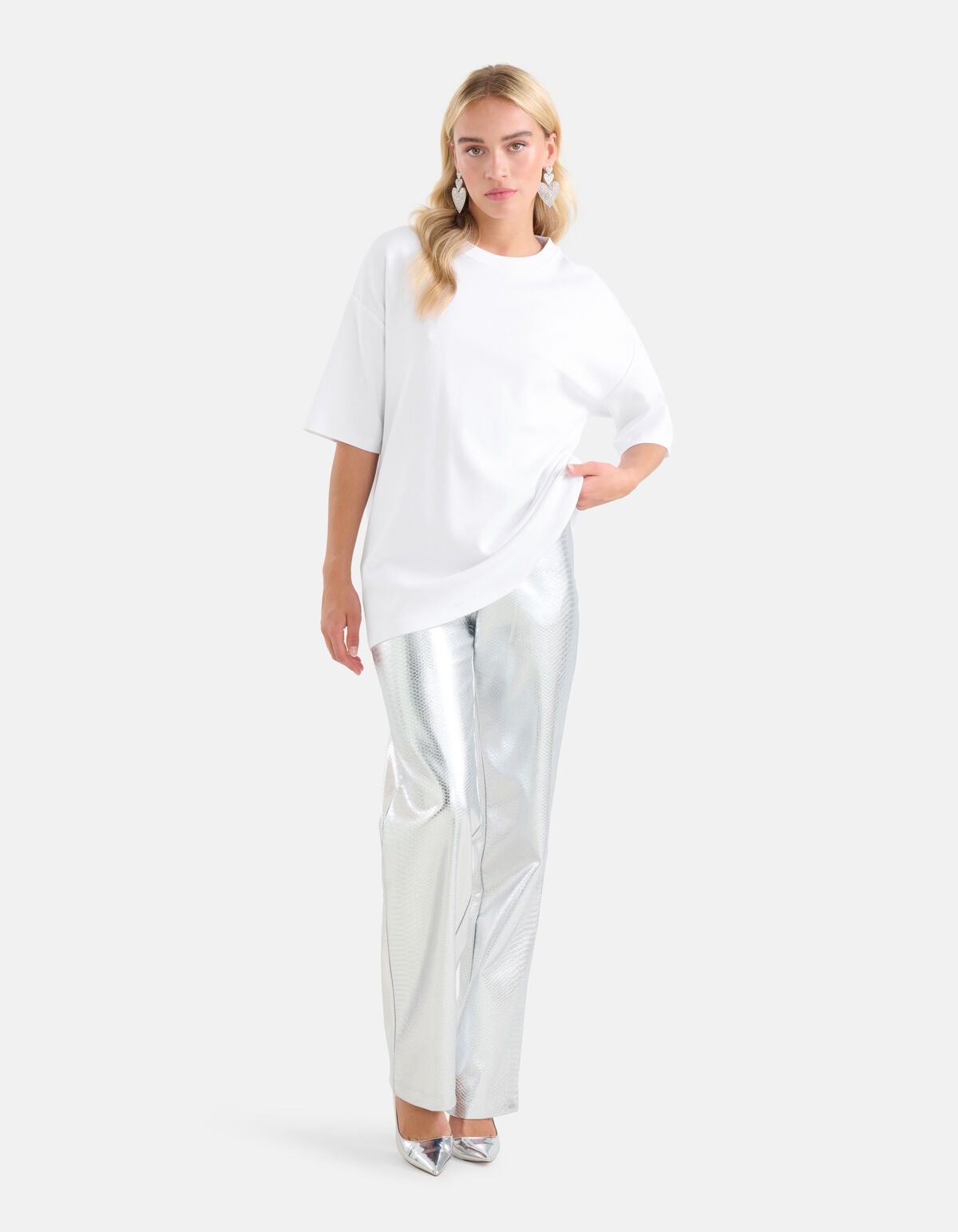 Übergroßes T-shirt Weiß von Monica SHOEBY WOMEN