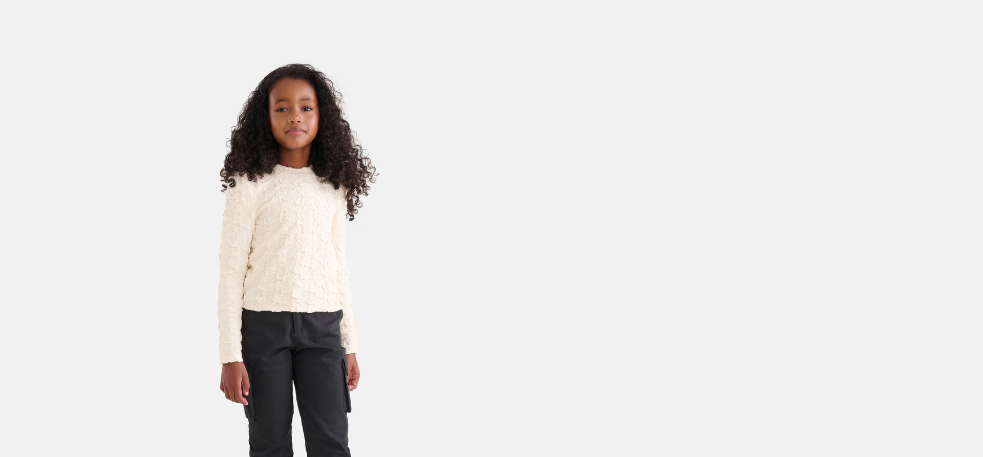 Strukturiertes Oberteil Off White SHOEBY GIRLS