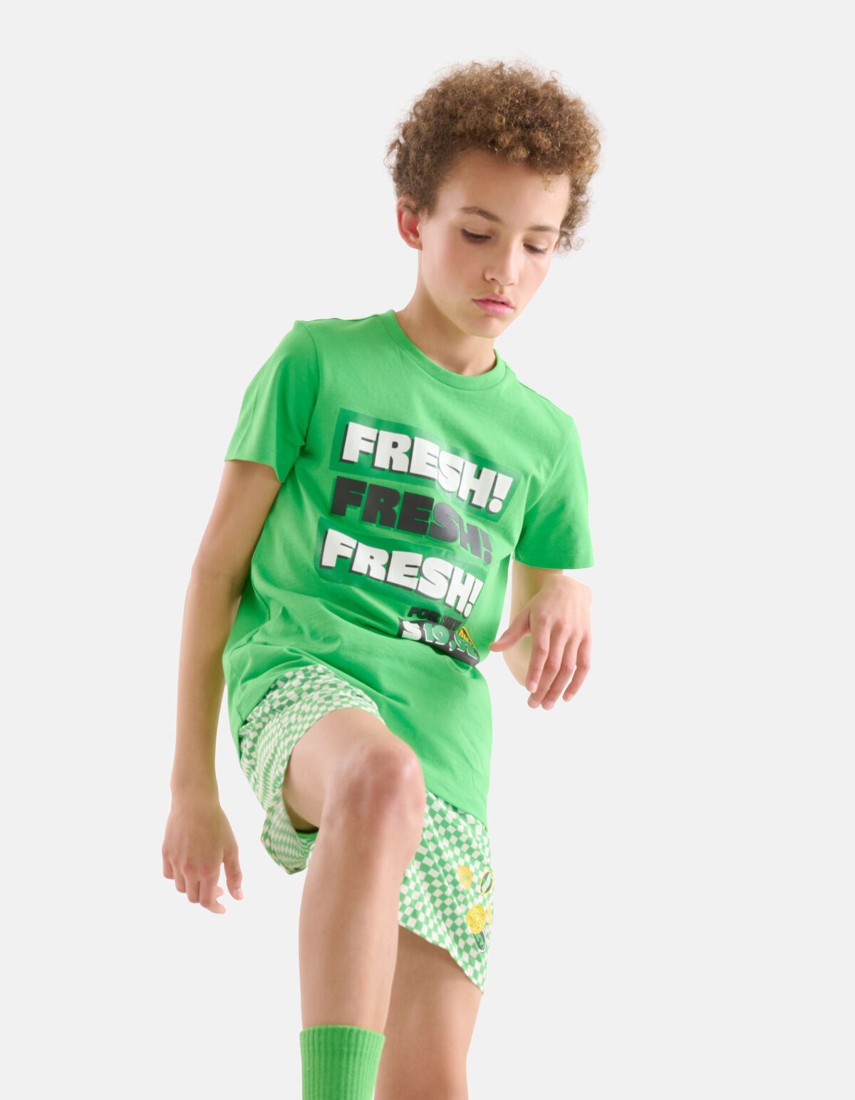 Kunstwerk T-shirt Grün SHOEBY BOYS