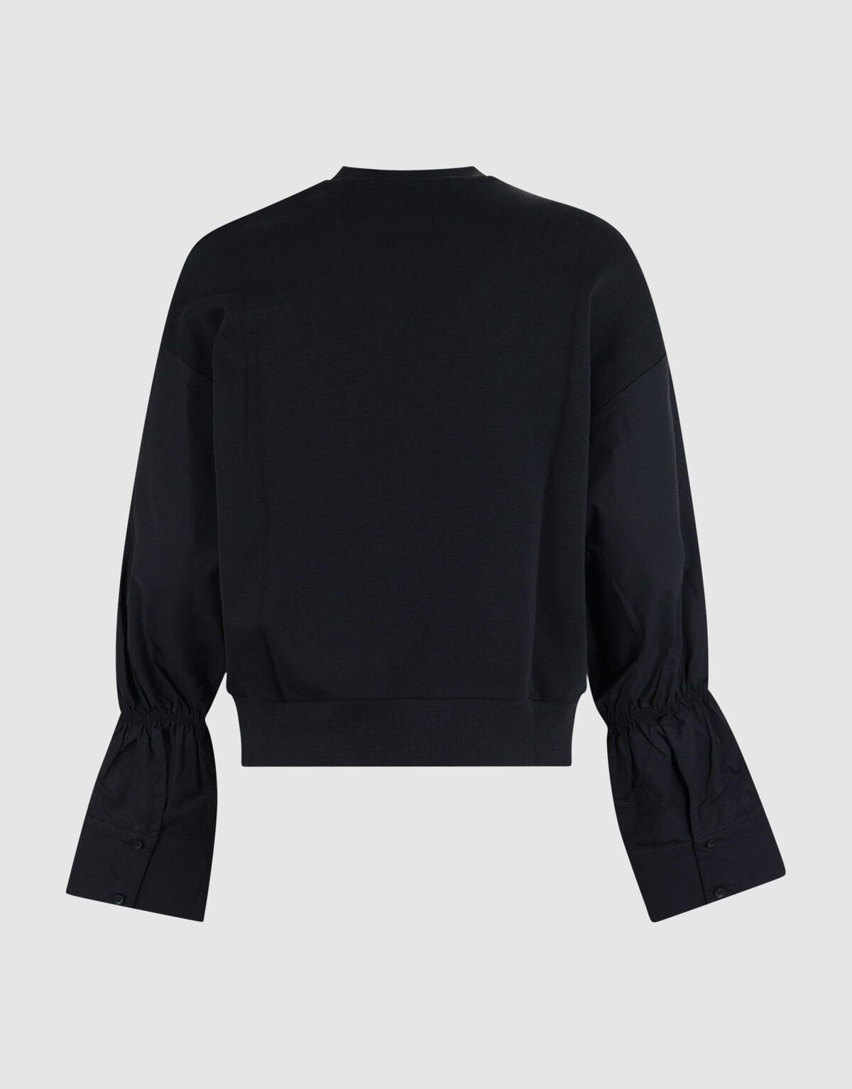 Poplin Sleeve Sweater Zwart SHOEBY WOMEN