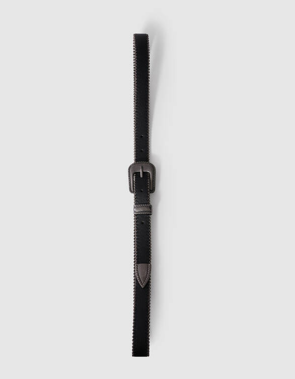 Ball Chain G&uuml;rtel Schwarz/Silber SHOEBY ACCESSOIRES