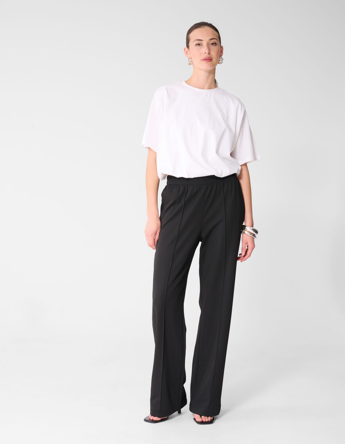 Basic-Hose mit weitem Bein Schwarz SHOEBY WOMEN