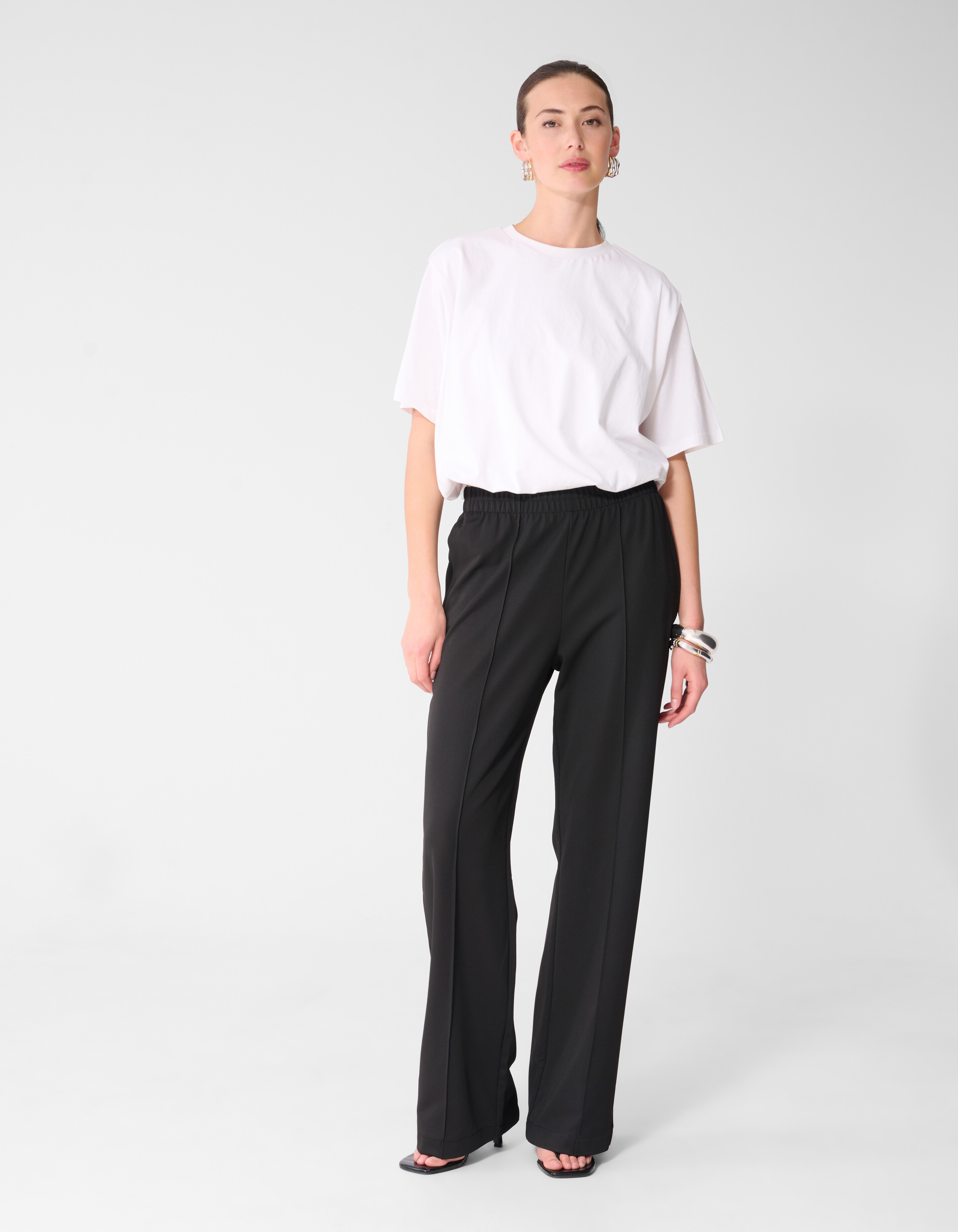 Basic-Hose mit weitem Bein Schwarz SHOEBY WOMEN