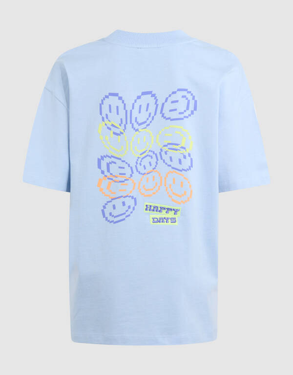 Smiley Artwork T-shirt Hellblau SHOEBY BOYS