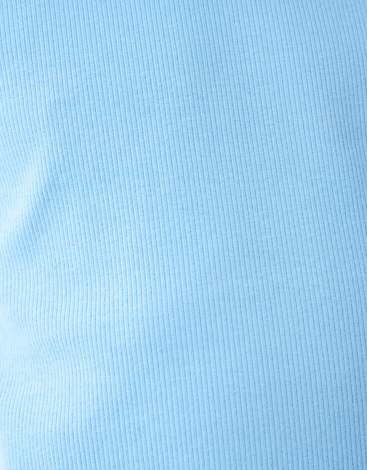 Ruffle Rib Top Blau SHOEBY GIRLS