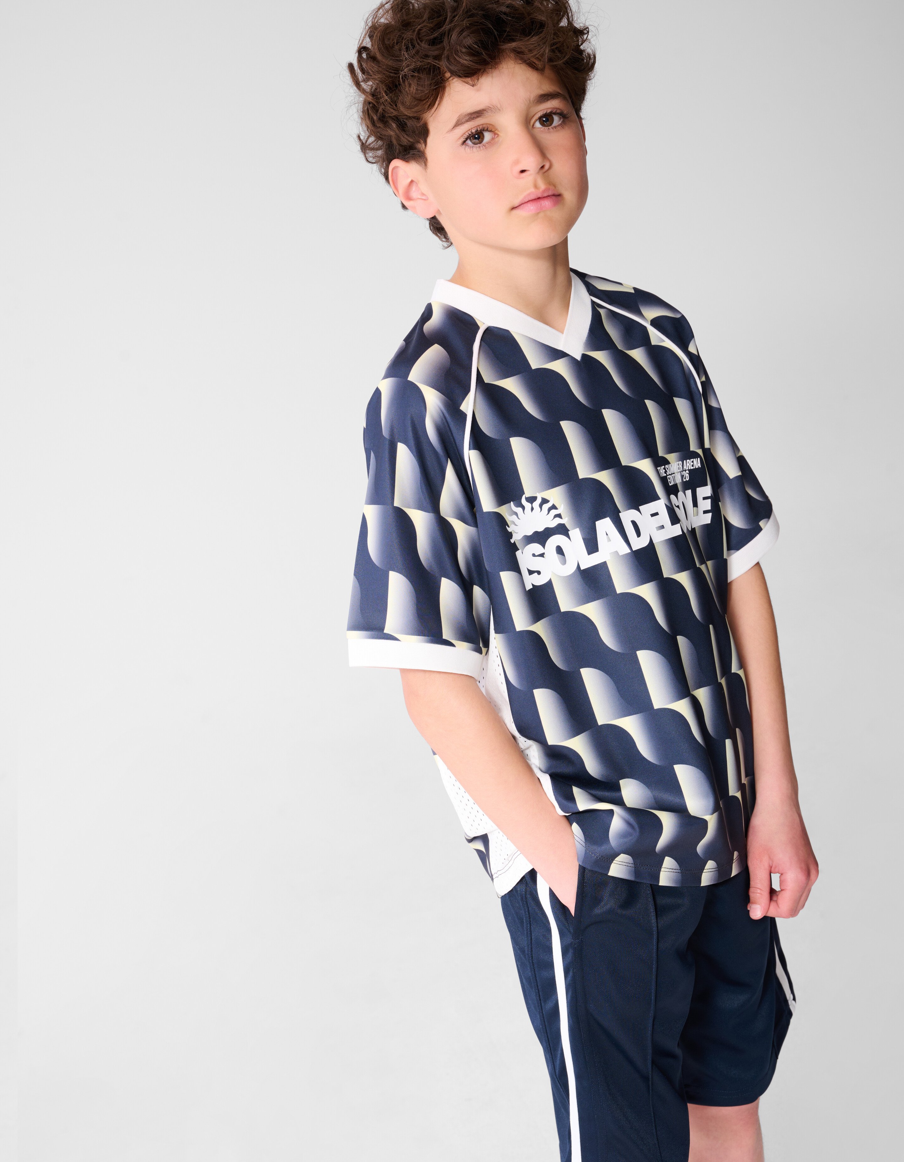 sportliches T-Shirt Dunkelblau SHOEBY BOYS