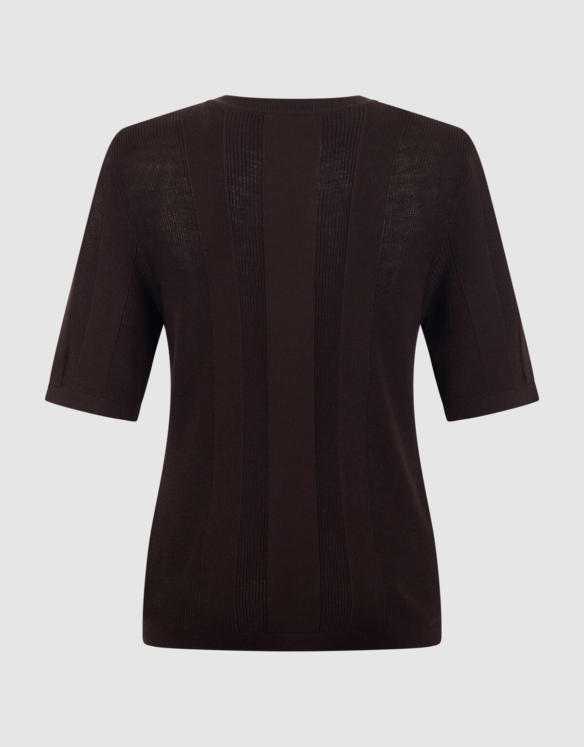 Gestricktes Rippentop Dunkelbraun von Mieke SHOEBY WOMEN