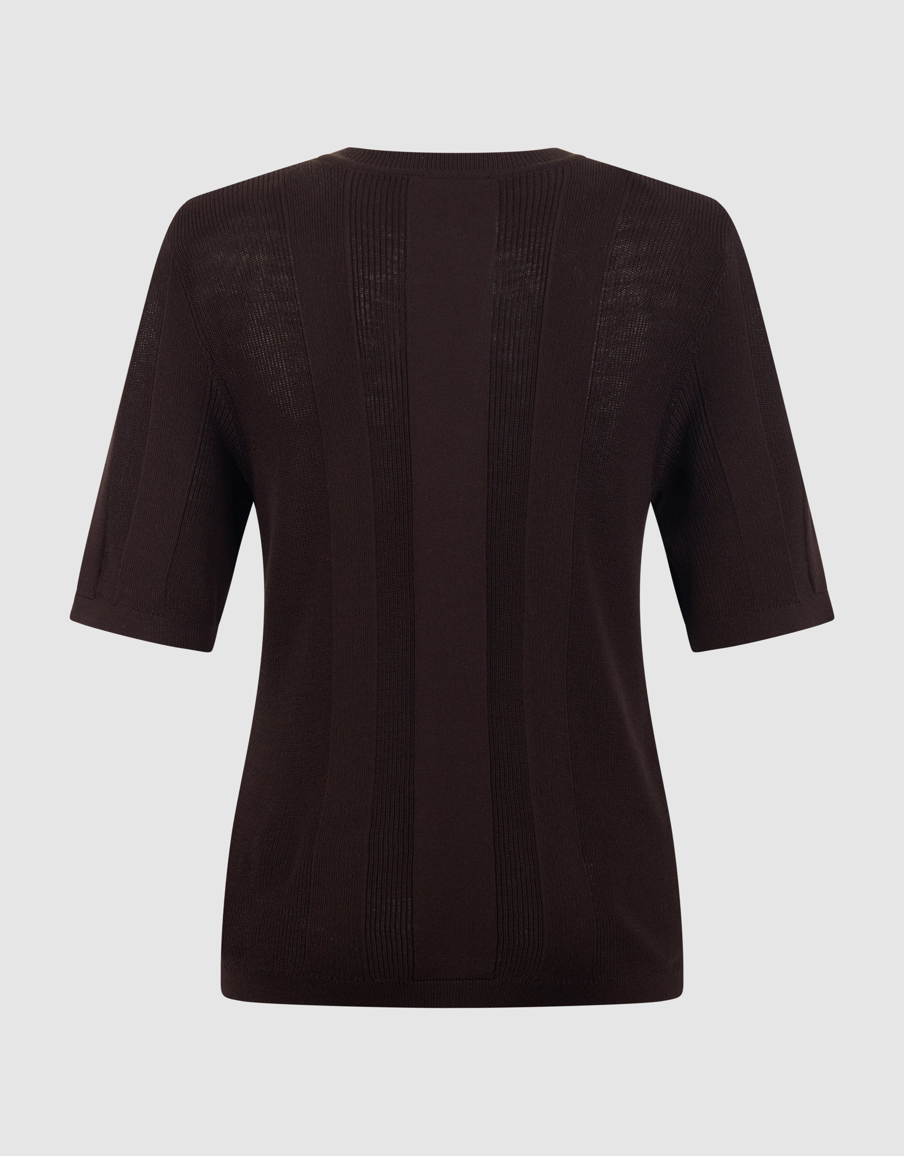 Gestricktes Rippentop Dunkelbraun von Mieke SHOEBY WOMEN