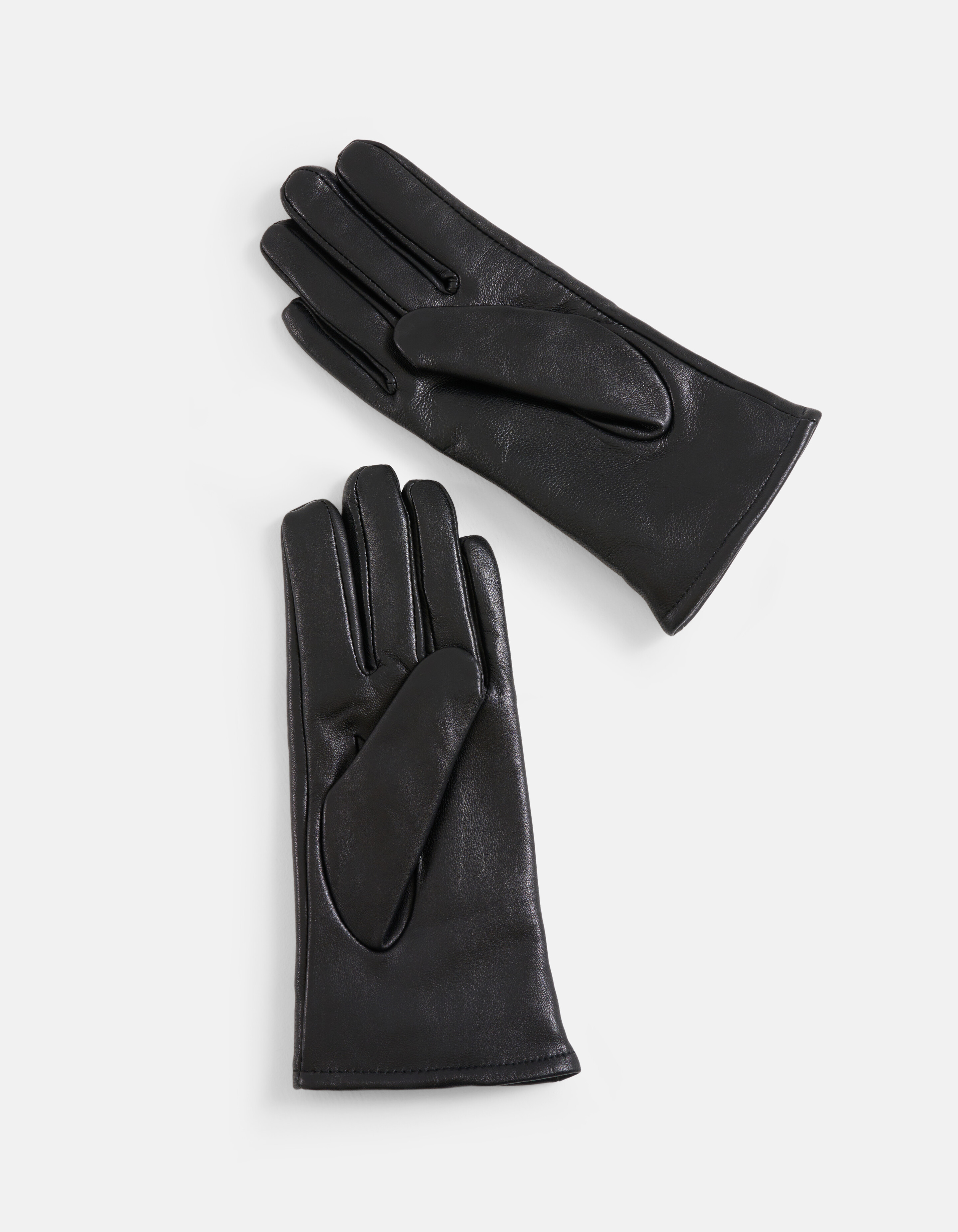 Leder Kettenhandschuhe Schwarz SHOEBY ACCESSOIRES