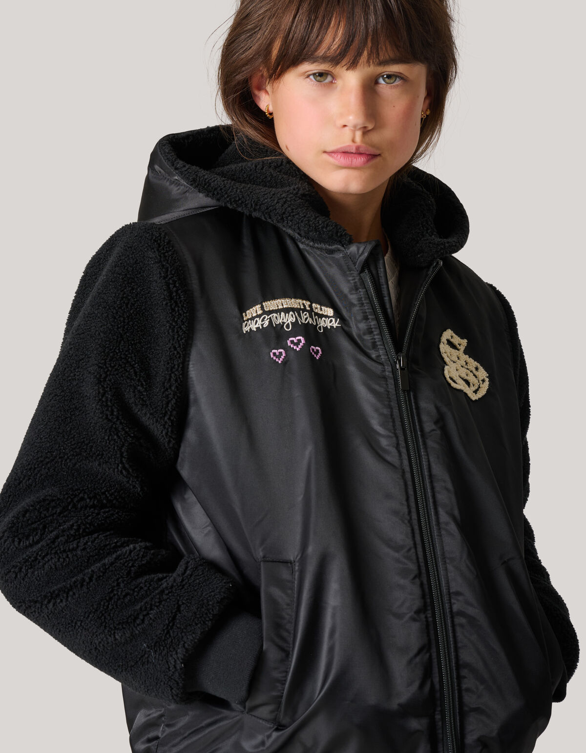 Varsity Jacke Schwarz SHOEBY GIRLS