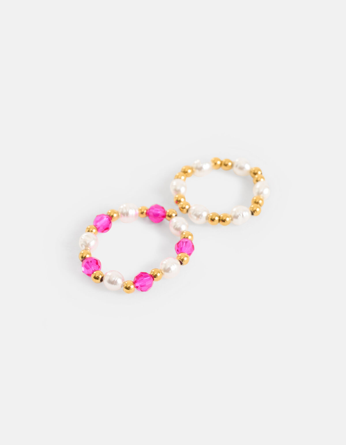 Perlenring-Set Rosa SHOEBY ACCESSOIRES