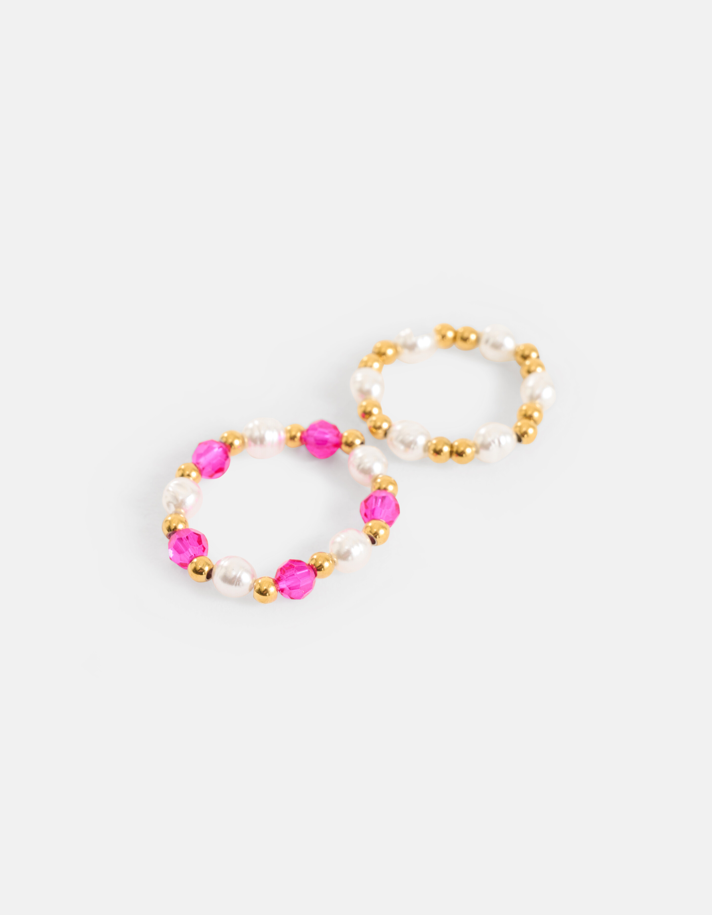 Perlenring-Set Rosa SHOEBY ACCESSOIRES