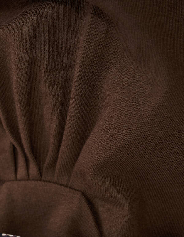 Knoten-T-Shirt Braun SHOEBY WOMEN