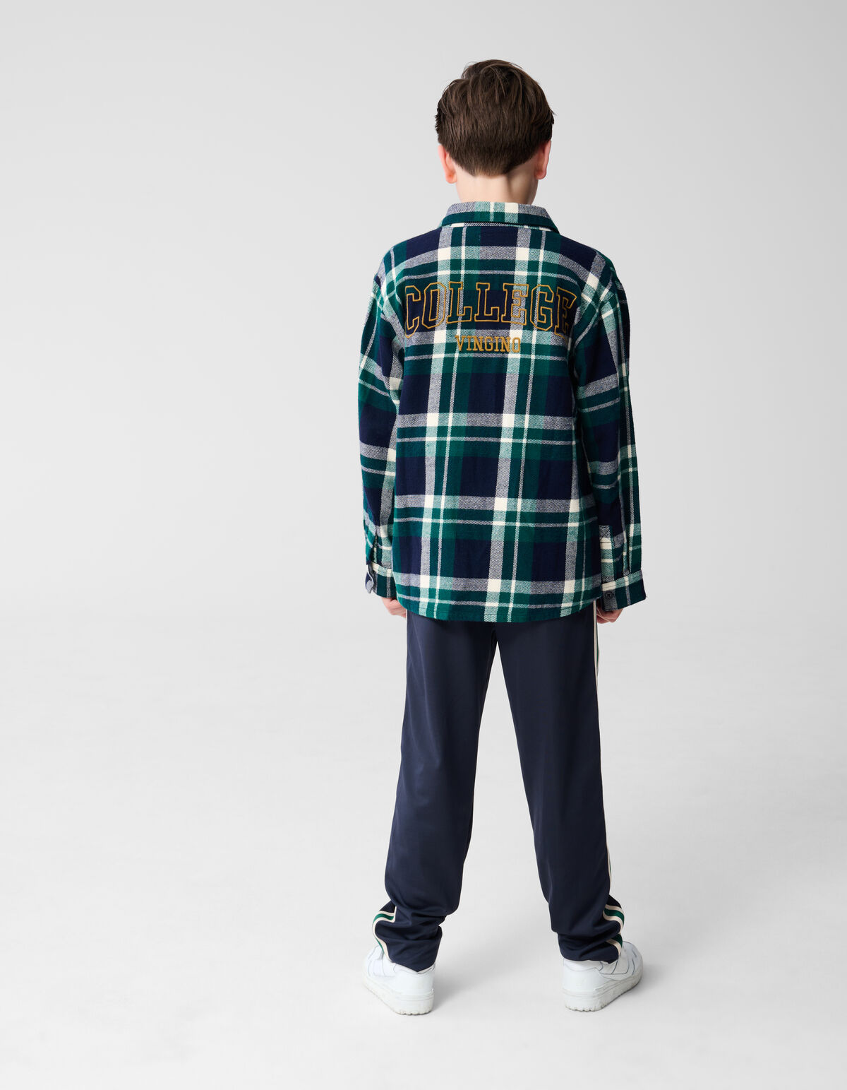 Gekaroiertes Overshirt Dunkelblau von Vingino SHOEBY BOYS