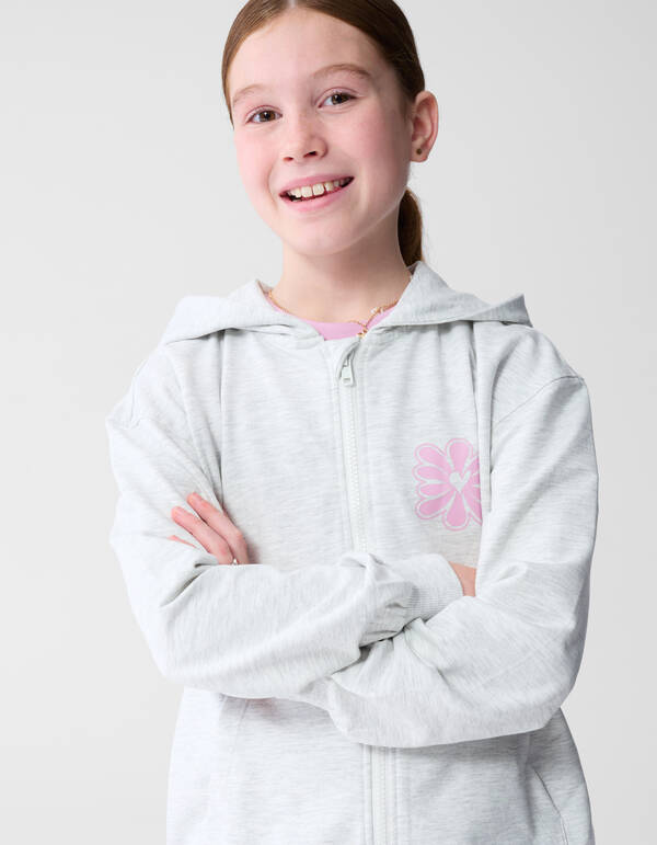 Blume Artwork Weste Hellgrau SHOEBY GIRLS