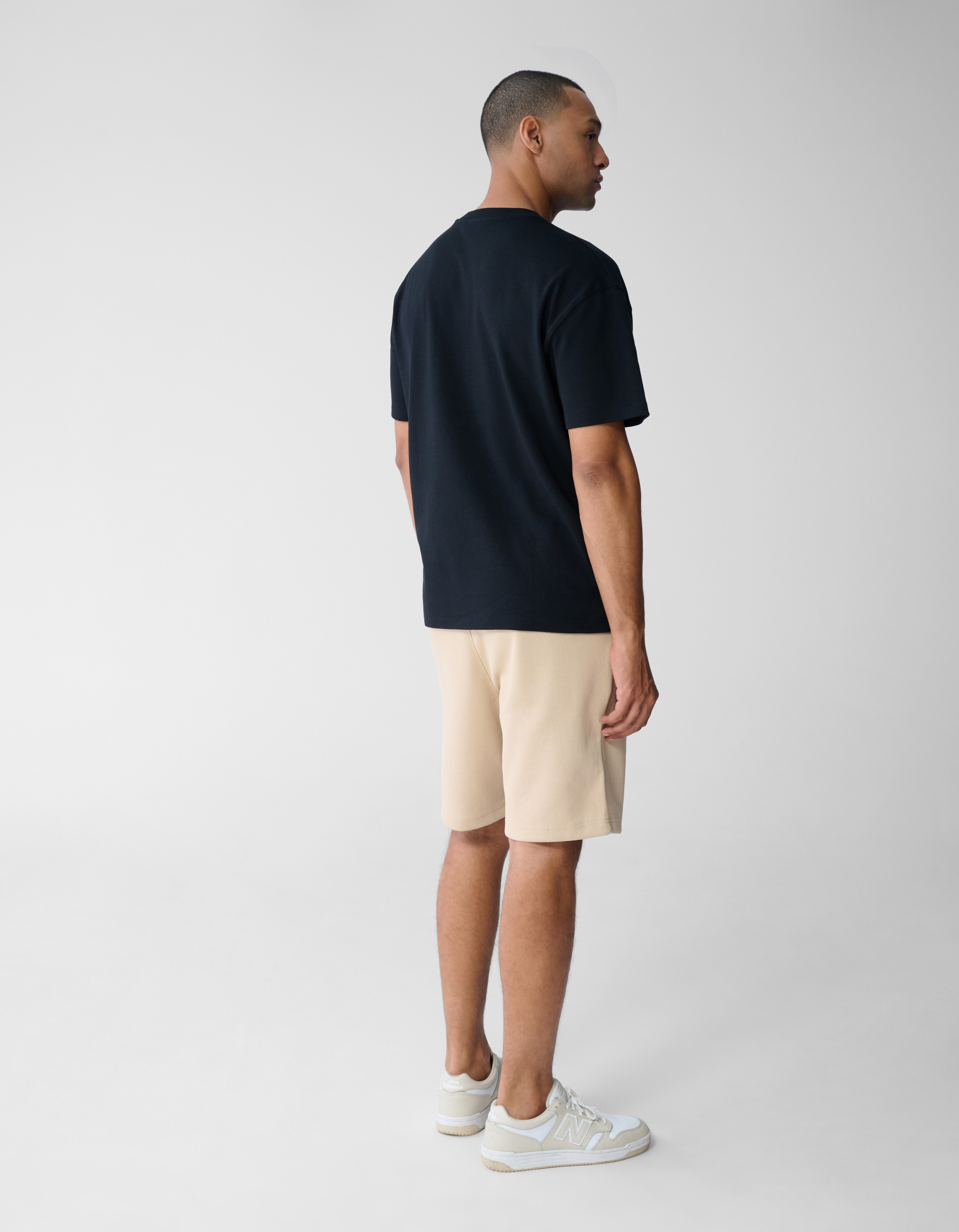Struktur Pocket T-Shirt Schwarz SHOEBY MEN