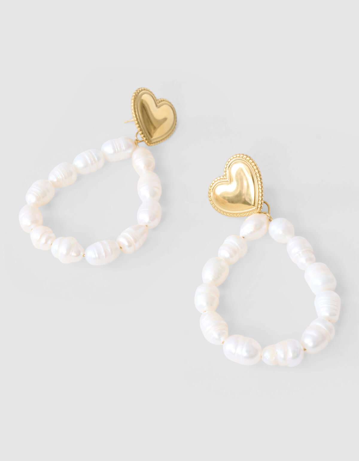 Perlenohrringe Gold SHOEBY ACCESSOIRES