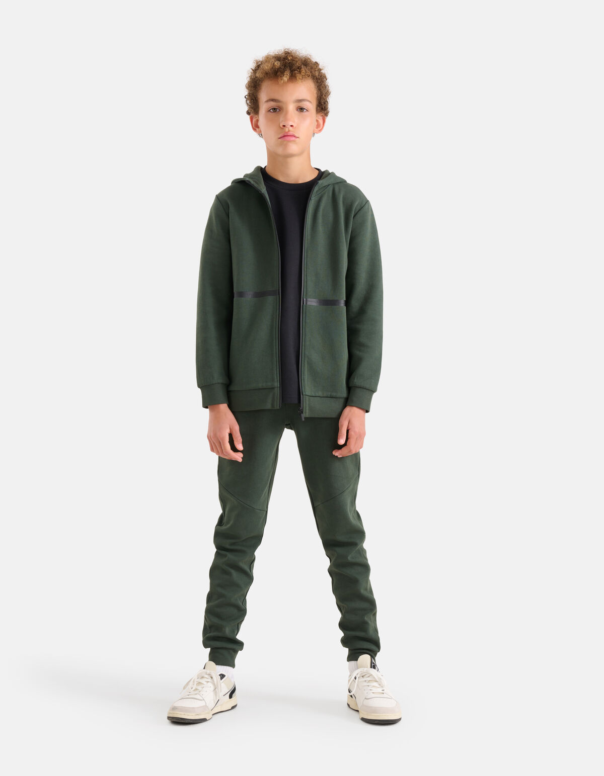 Regular Fit Strickjacke Dunkelgrün SHOEBY BOYS