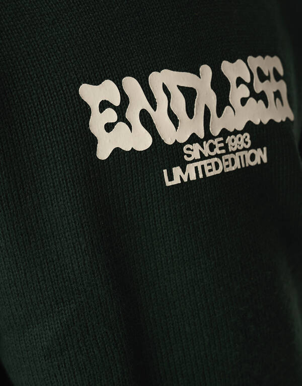 Endloser Strickpullover Dunkelgrün SHOEBY BOYS