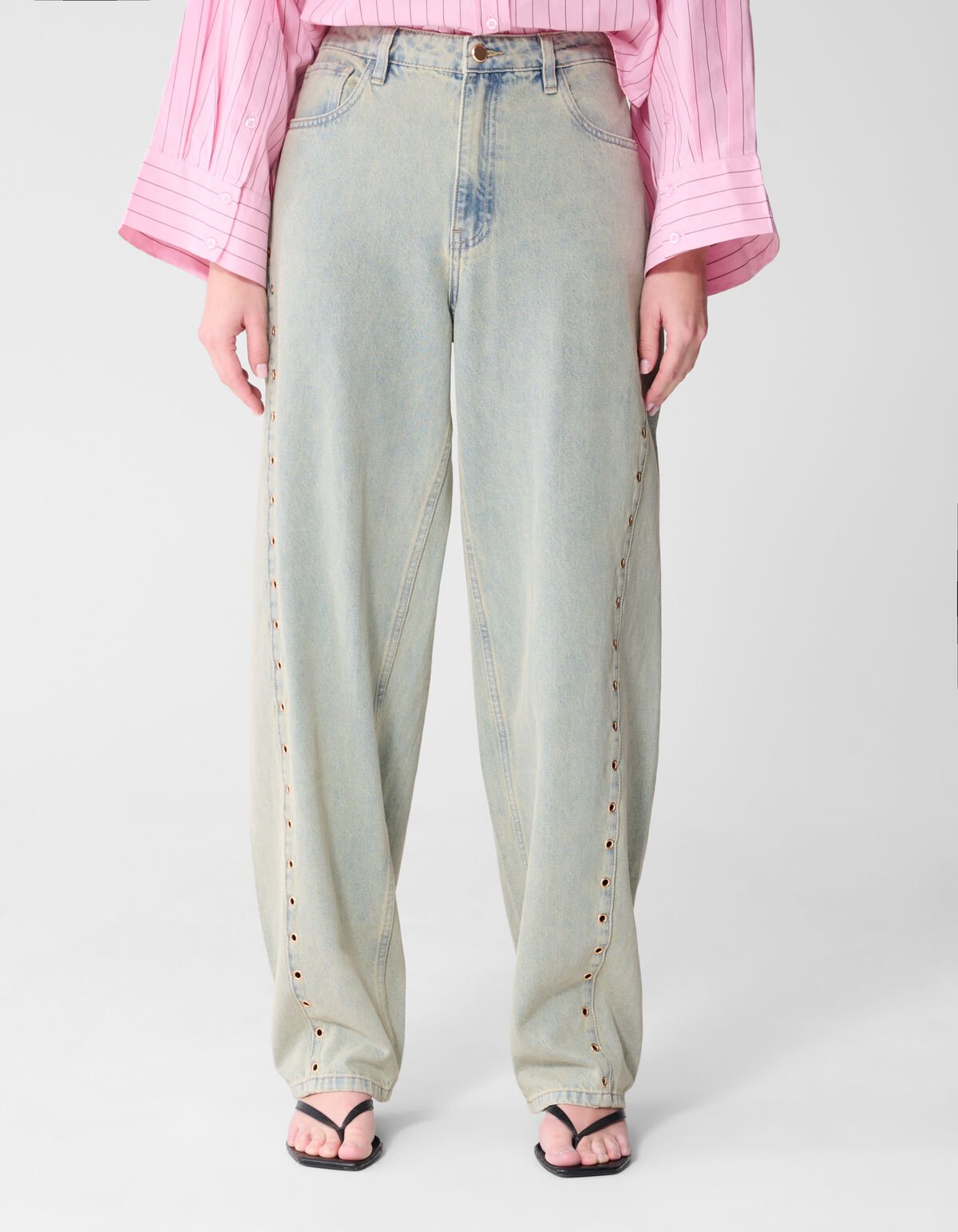 Jeans mit &Ouml;senverschluss, gebleicht SHOEBY WOMEN