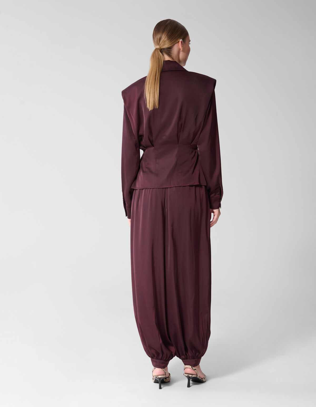 Satin-Ballonhose Dunkelrot By Mieke SHOEBY WOMEN