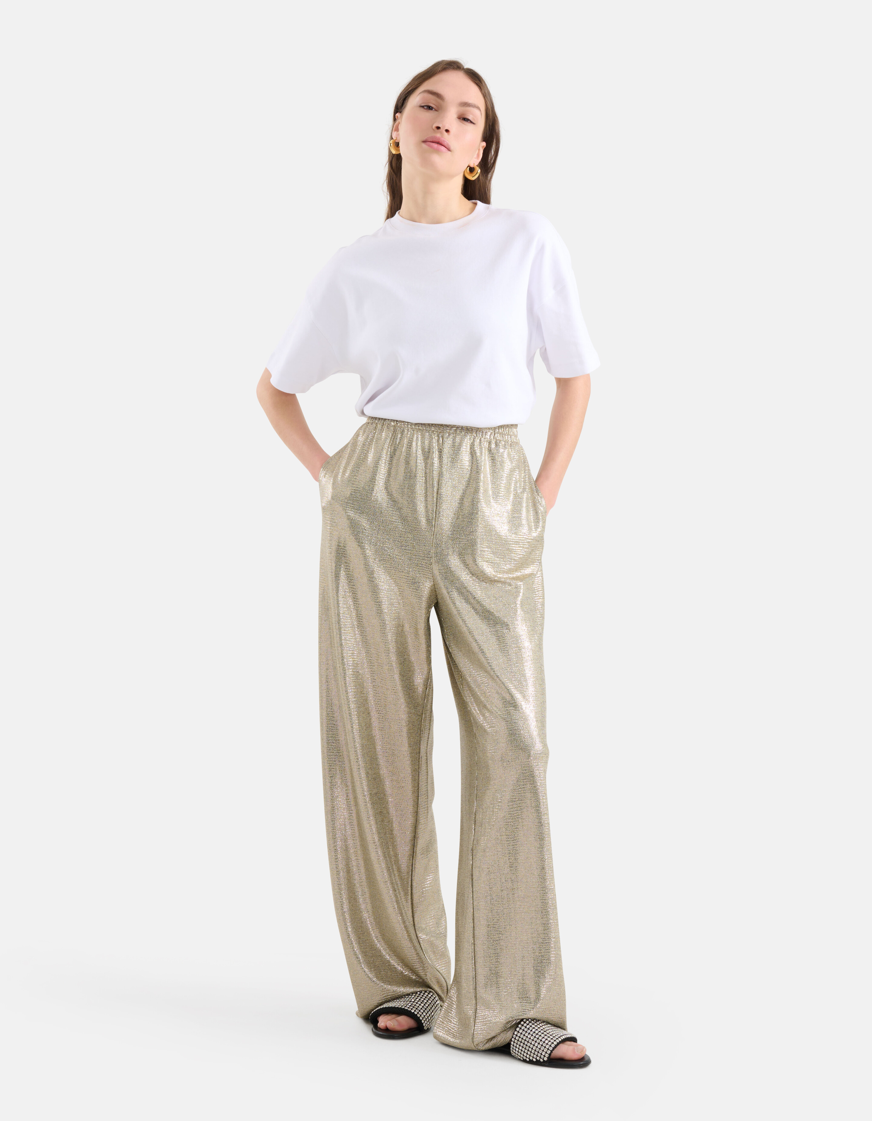 Beschichtete Hose Silber SHOEBY WOMEN