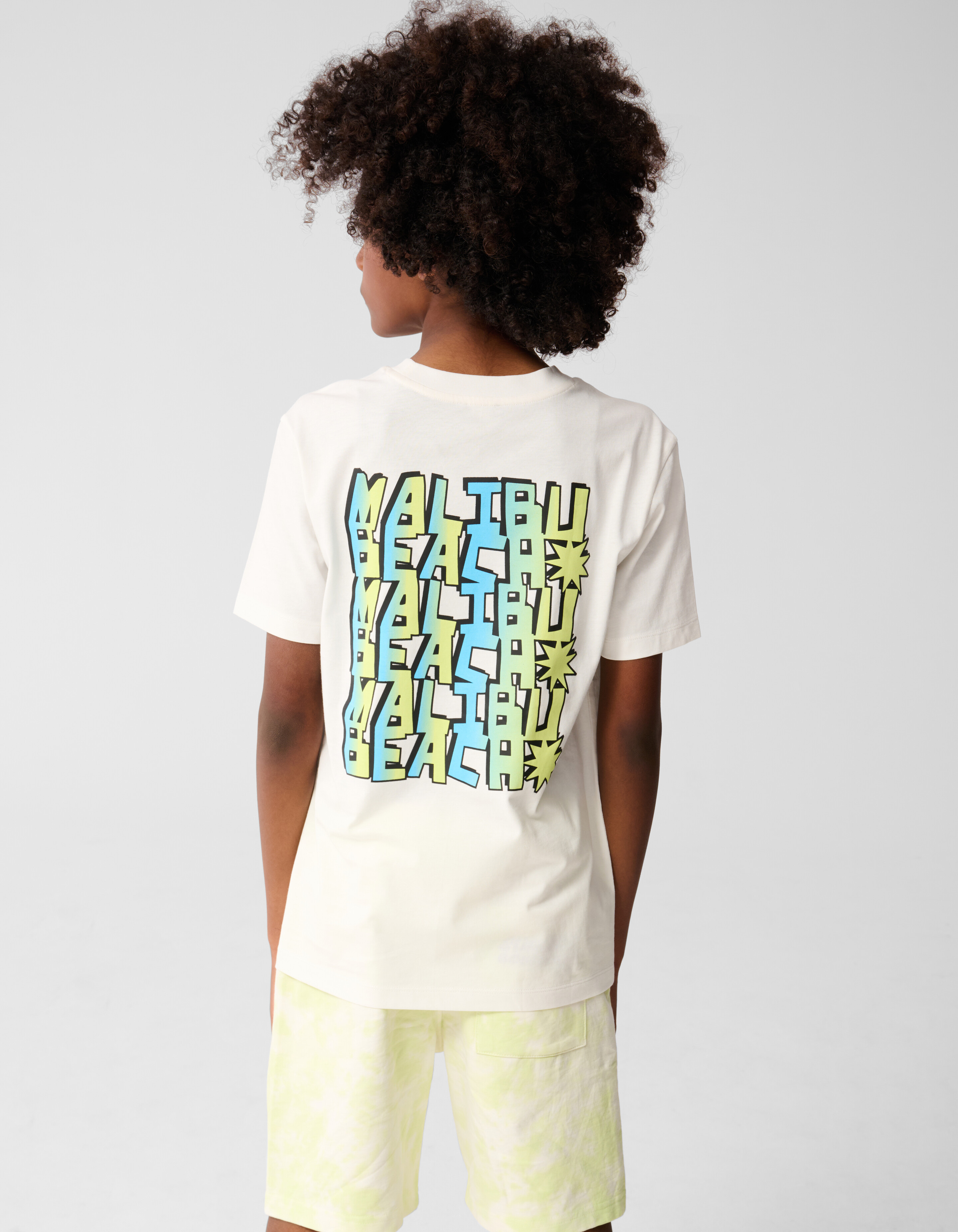 Malibu Artwork T-shirt Off White SHOEBY BOYS