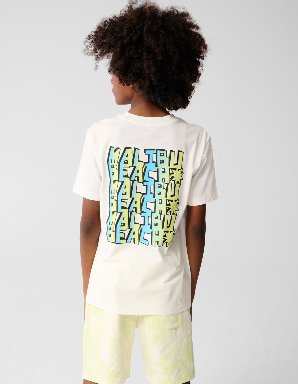 Malibu Artwork T-shirt Off White SHOEBY BOYS