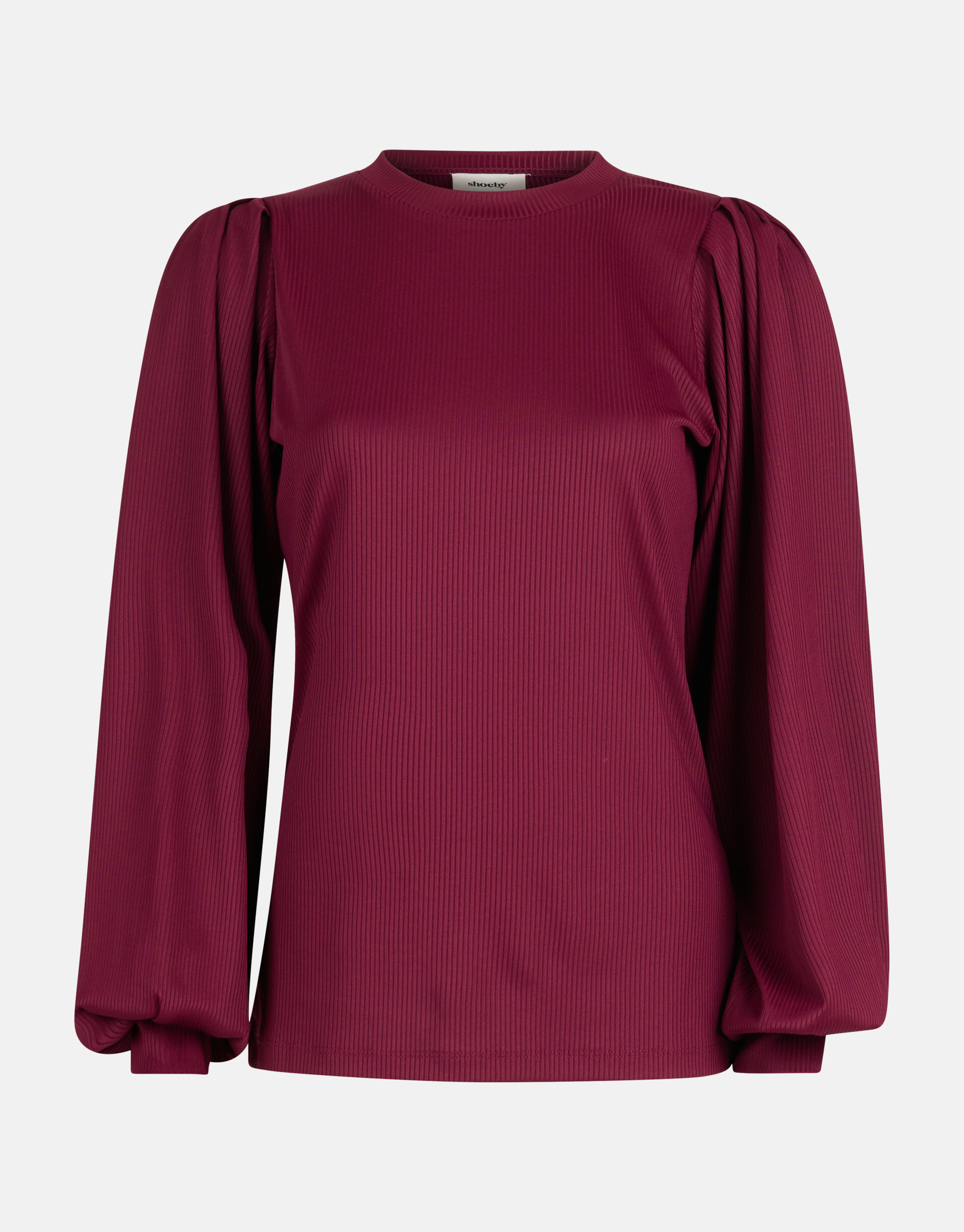 Langärmeliges T-Shirt Dunkelrot SHOEBY WOMEN