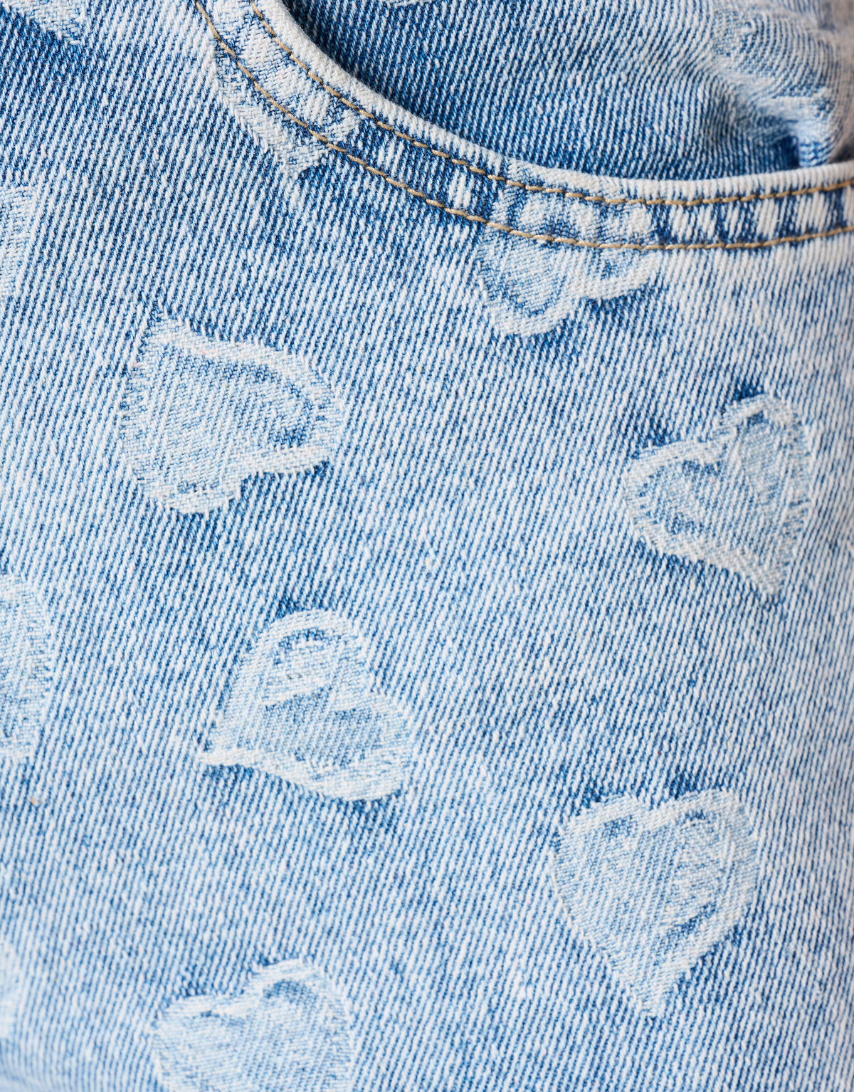 Jacquard Straight Fit Jeans Bleached SHOEBY WOMEN