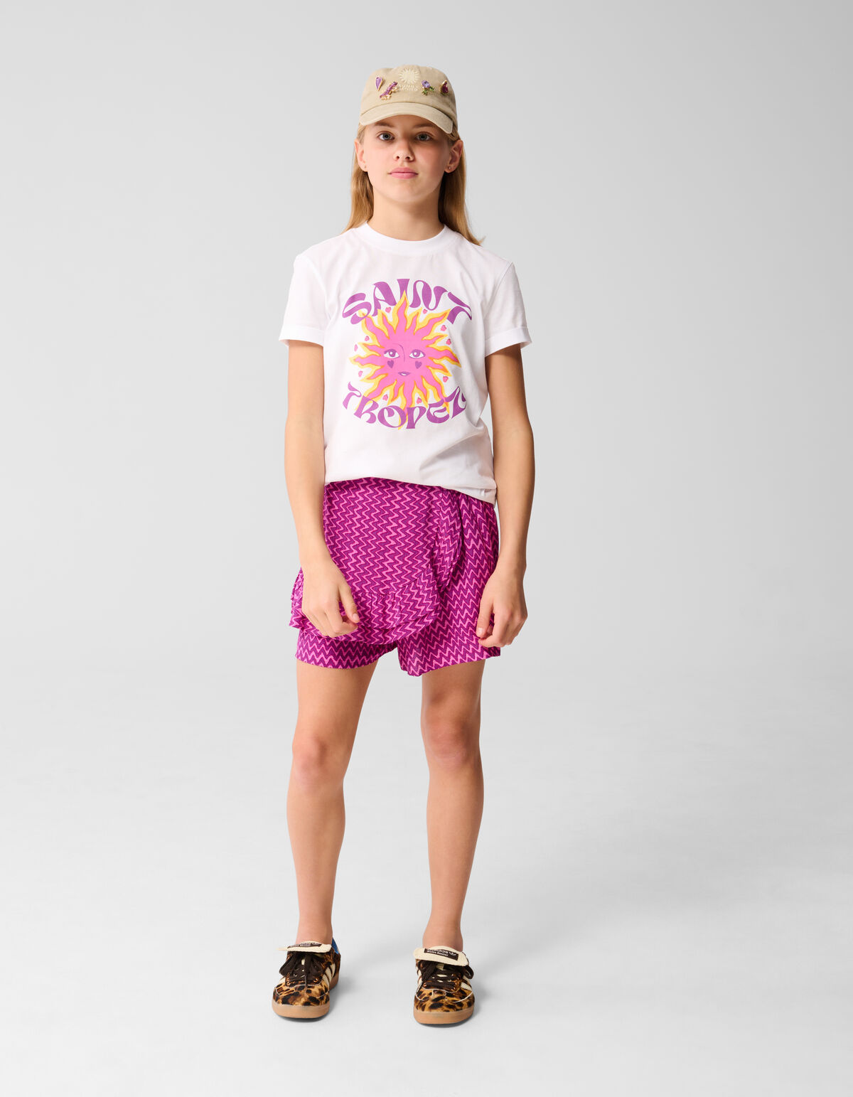 Saint Topez Artwork T-shirt Weiß SHOEBY GIRLS