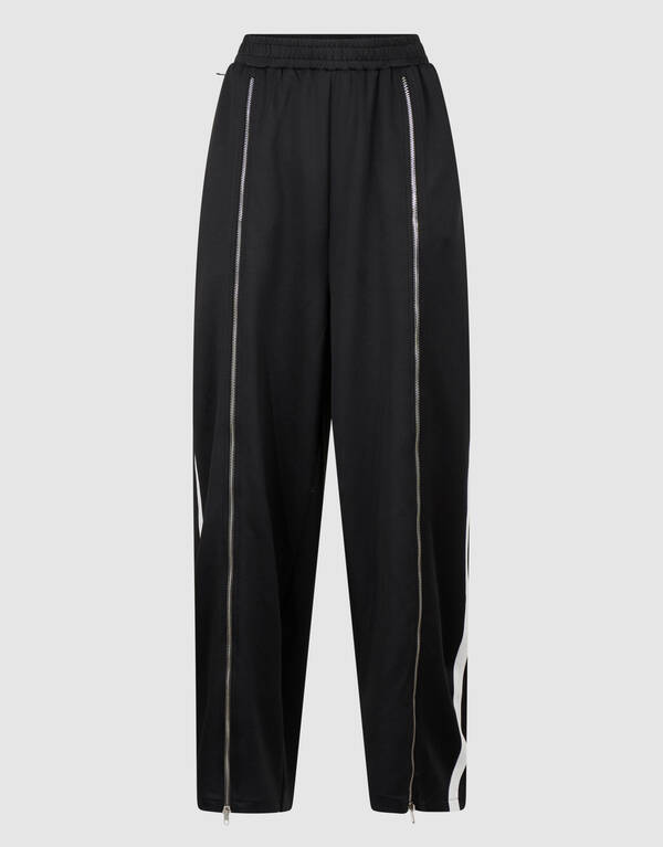 &bdquo;Front Zipper Barrel Fit&ldquo;-Hose in Schwarz SHOEBY WOMEN