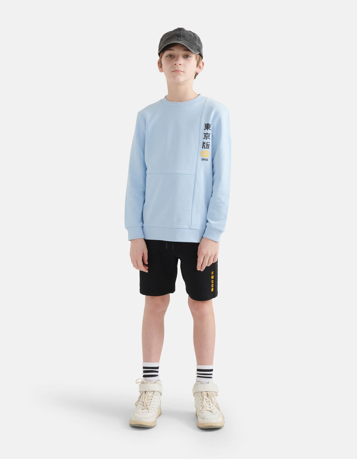 Regular Fit Pullover Hellblau SHOEBY BOYS