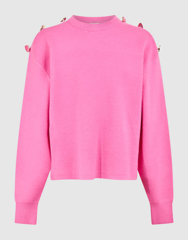 Button Pullover Rosa SHOEBY GIRLS