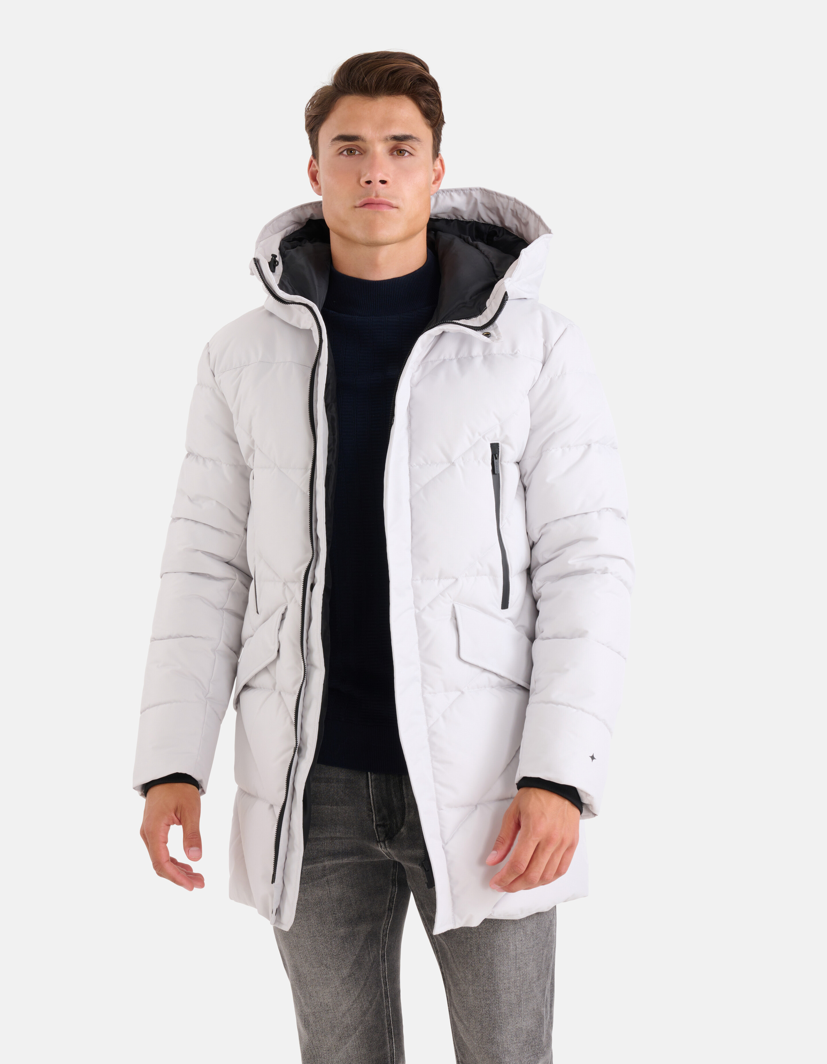 Steppjacke Hellgrau SHOEBY MEN