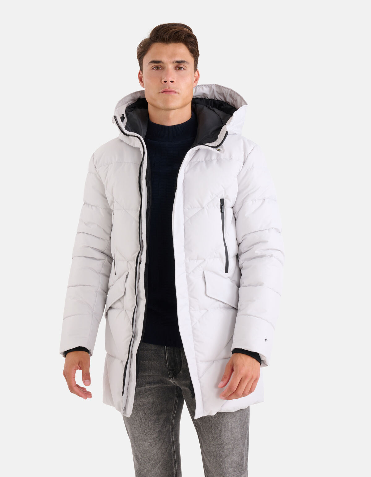 Steppjacke Hellgrau SHOEBY MEN