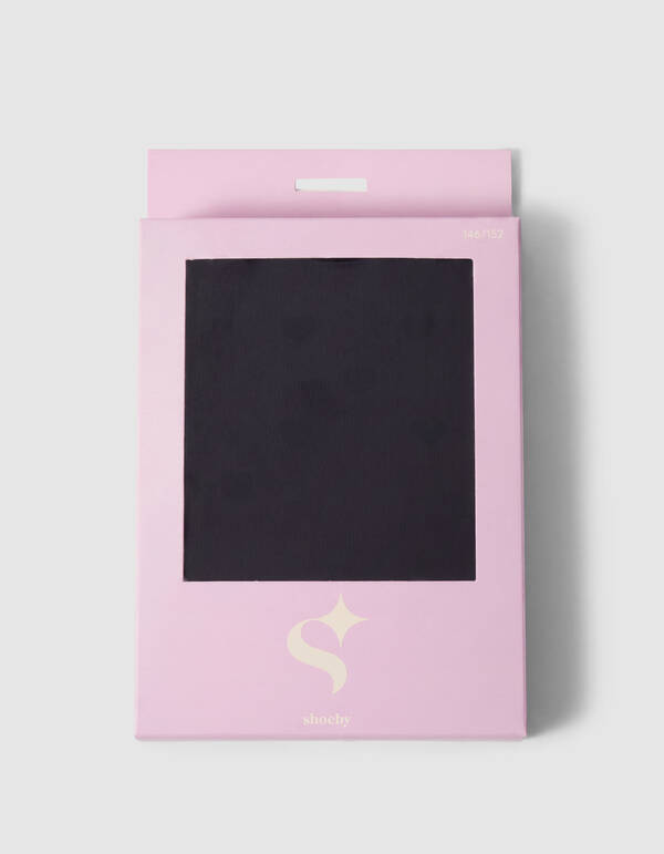 Herz Glitzer Strumpfhose Schwarz SHOEBY ACCESSOIRES