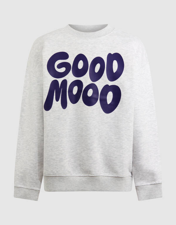 Good Mood Artwork Pullover Hellgrau SHOEBY BOYS